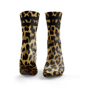 Leopard Print 2Stripe Socks