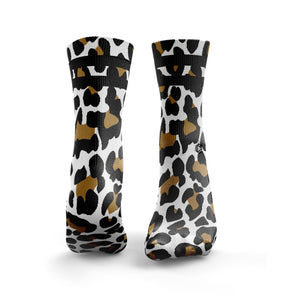 Leopard Print 2Stripe Socks