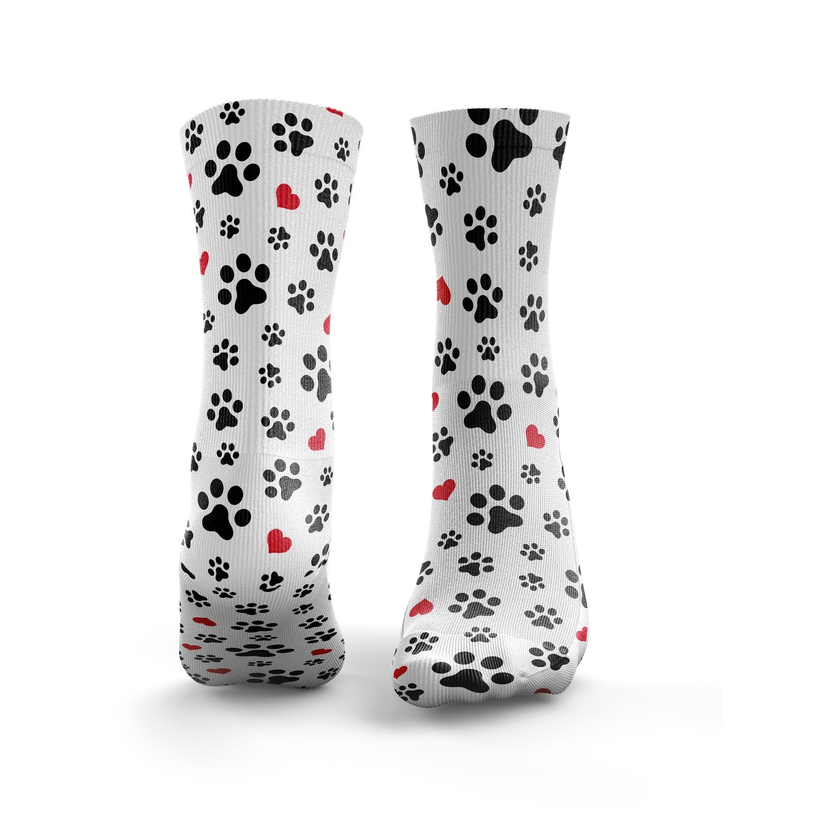 Paw Print Heart Socks